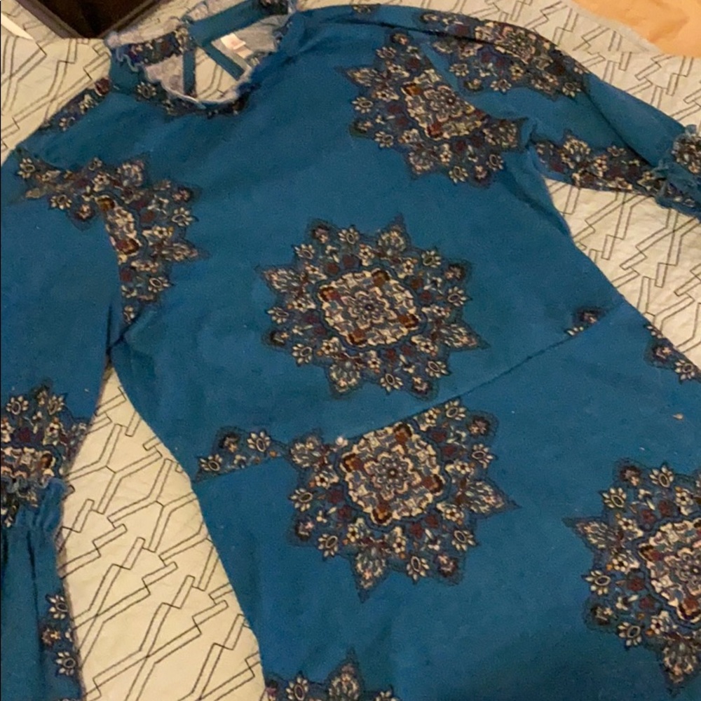 Blue Target Brand Dress with eclectic designs